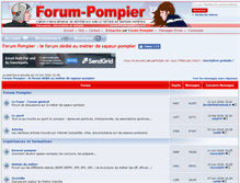 Tablet Screenshot of forum-pompier.com